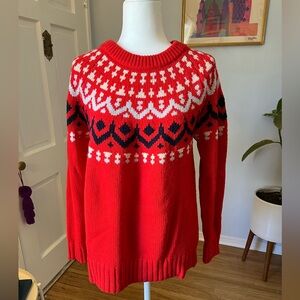 JCrew red sweater size large